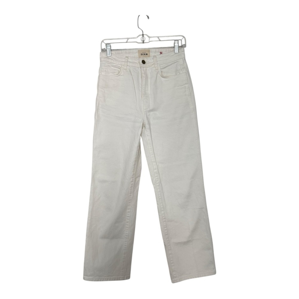 Sézane L'ICONIQUE DROIT TROUSERS in White Size 36